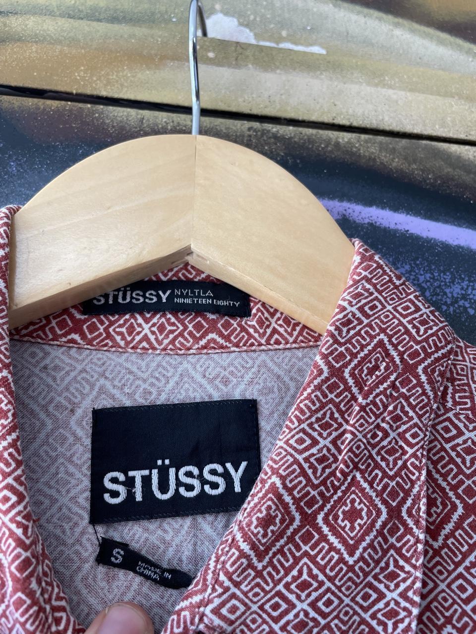 Stussy Geometric Pattern Short Sleeve Shirt