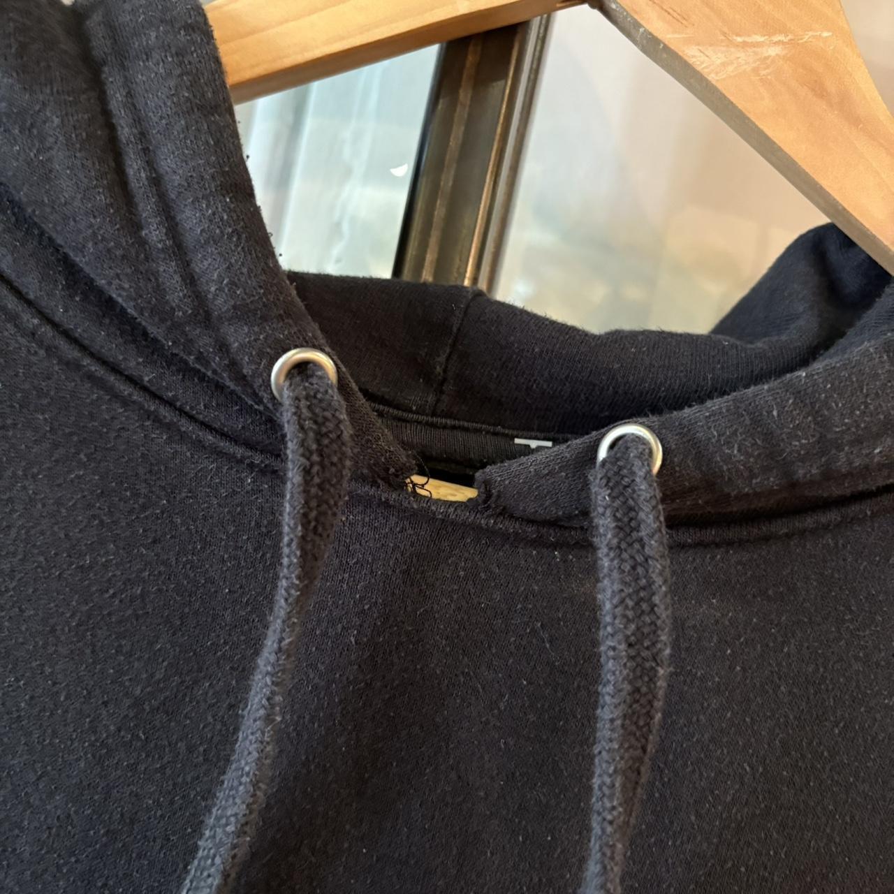 SWT616F - Vintage Retro Essential Black Champion Sweatshirt Hoodie with embroidered logo #90s #sportswear #essential #champion #y2k