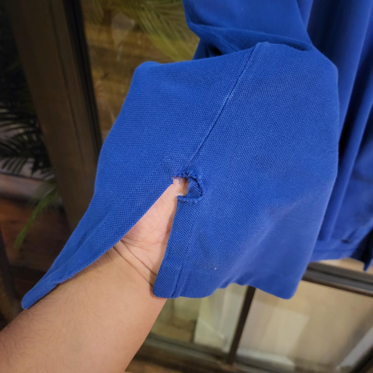 POL207 - Vintage Ralph Lauren Blue Polo Shirt Short Sleeve collared button up top #Y2K #preppy #chiefkeef #golf #oldmoney