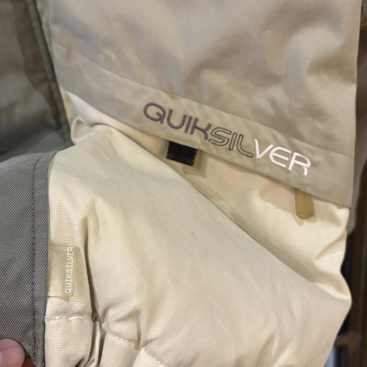 Vintage QuikSilver Jacket Mens Large Olive Green Hooded Adjustable Outdoors Surf Ski Coat 90s Y2K