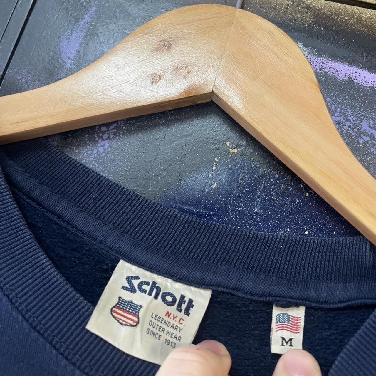 Schott NYC Essential Embroidered Logo Sweatshirt