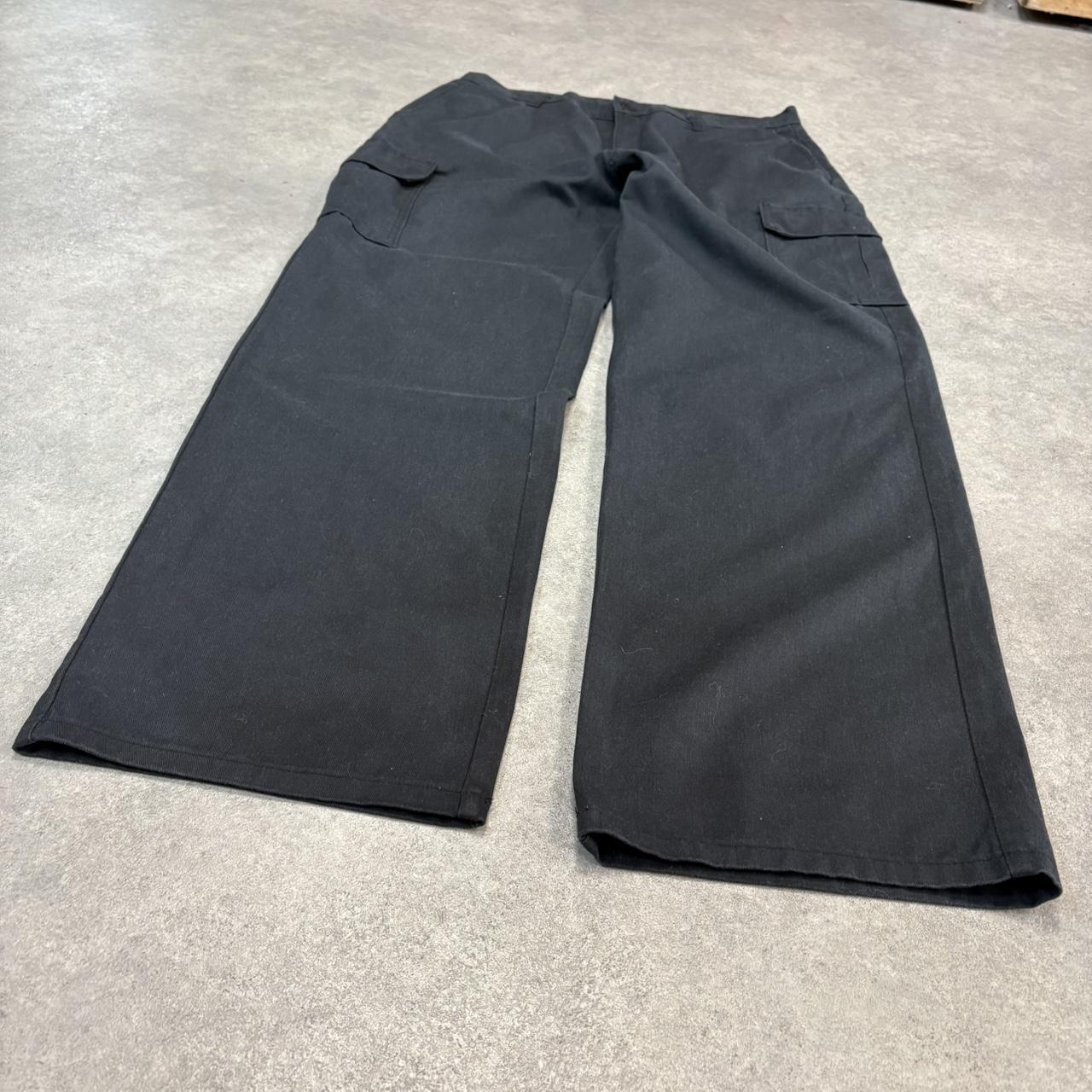 BR1912ZP-U - Vintage retro essential Black Dickies Straight Leg Cargo Trousers pants casual workwear #skater #utility #cargo #straightleg #dickies