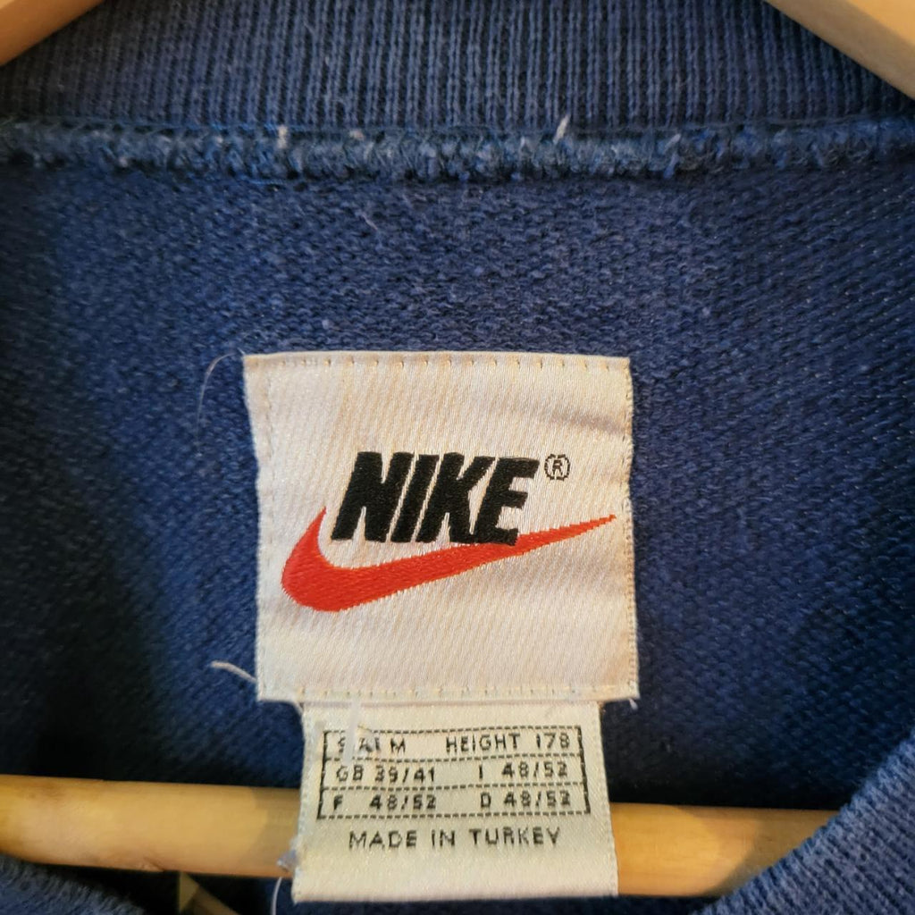 Vintage blue Nike swoosh essential sweatshirt jumper crewneck with centre logo #nike #swoosh #sweatshirt #90s #y2k