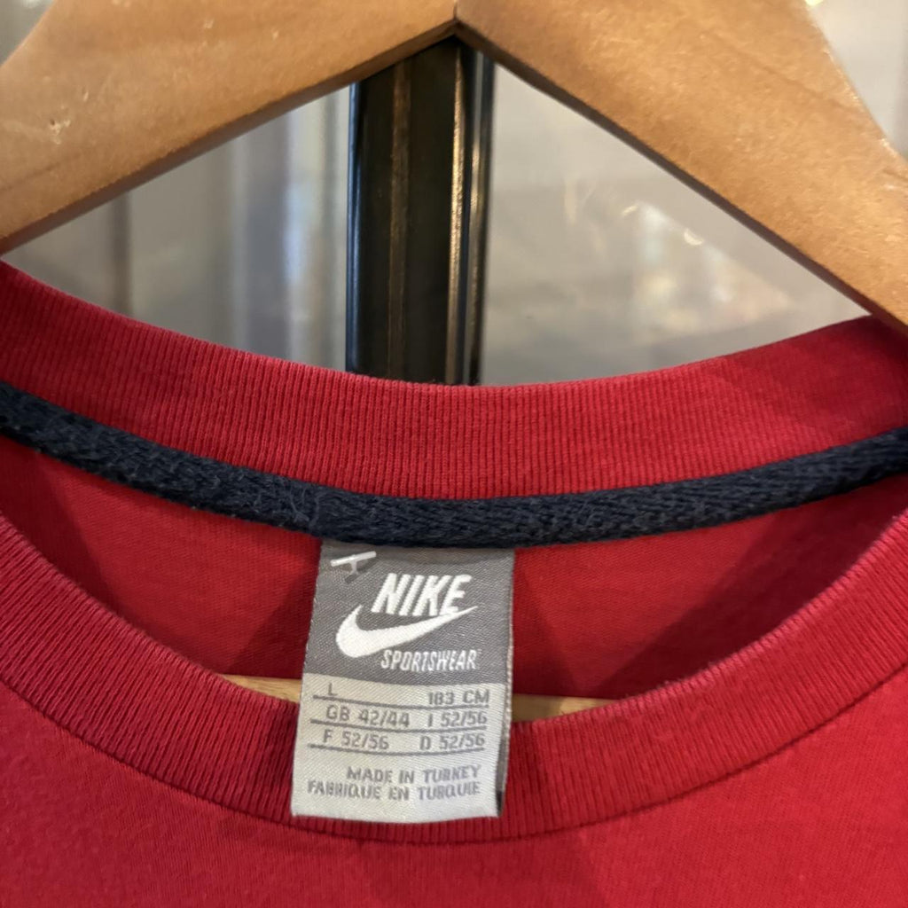 Vintage Nike T shirt Mens Large Big Solo Swoosh Graphic Print Streetwear Tee Top 90s Y2K 00s
