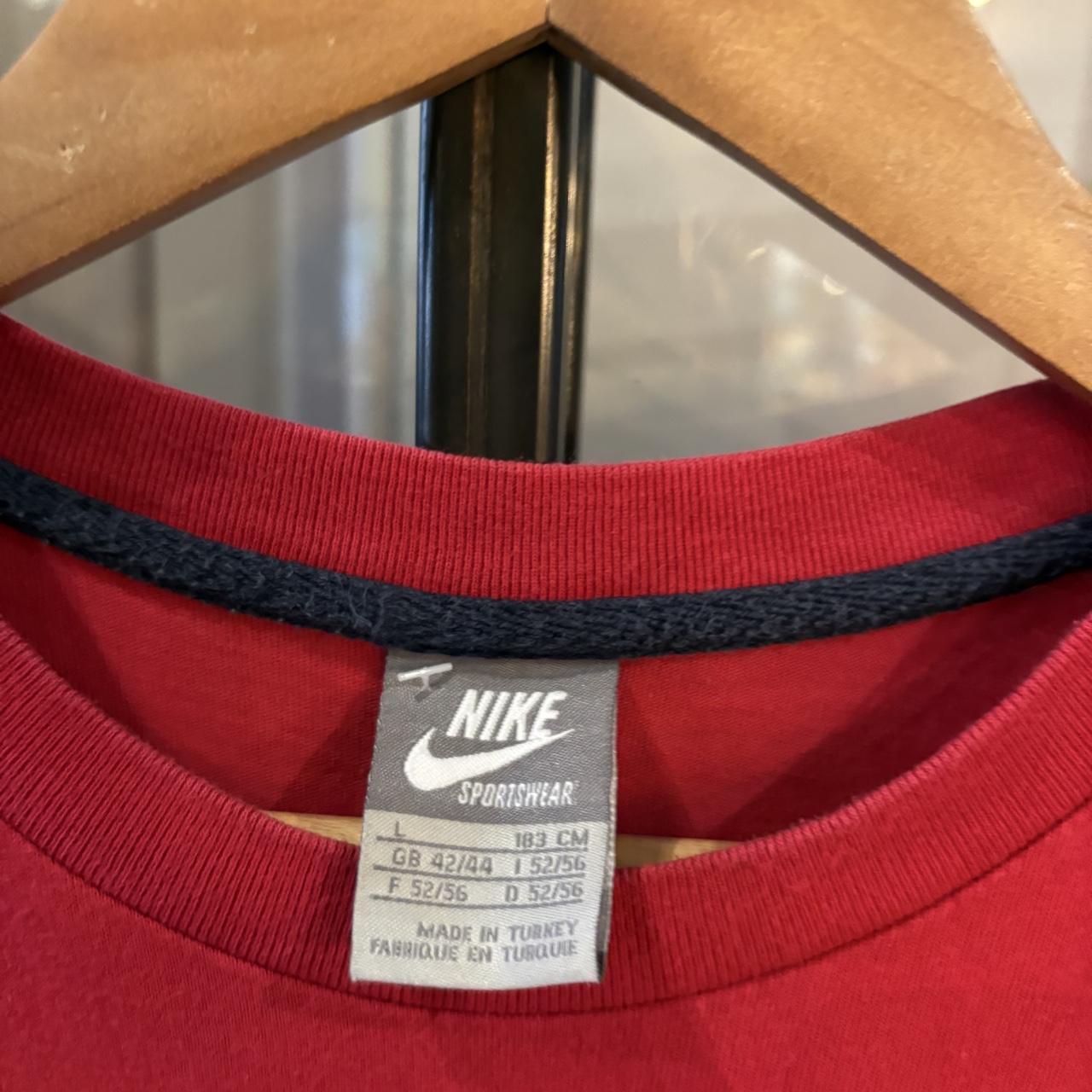 Vintage Nike T shirt Mens Large Big Solo Swoosh Graphic Print Streetwear Tee Top 90s Y2K 00s