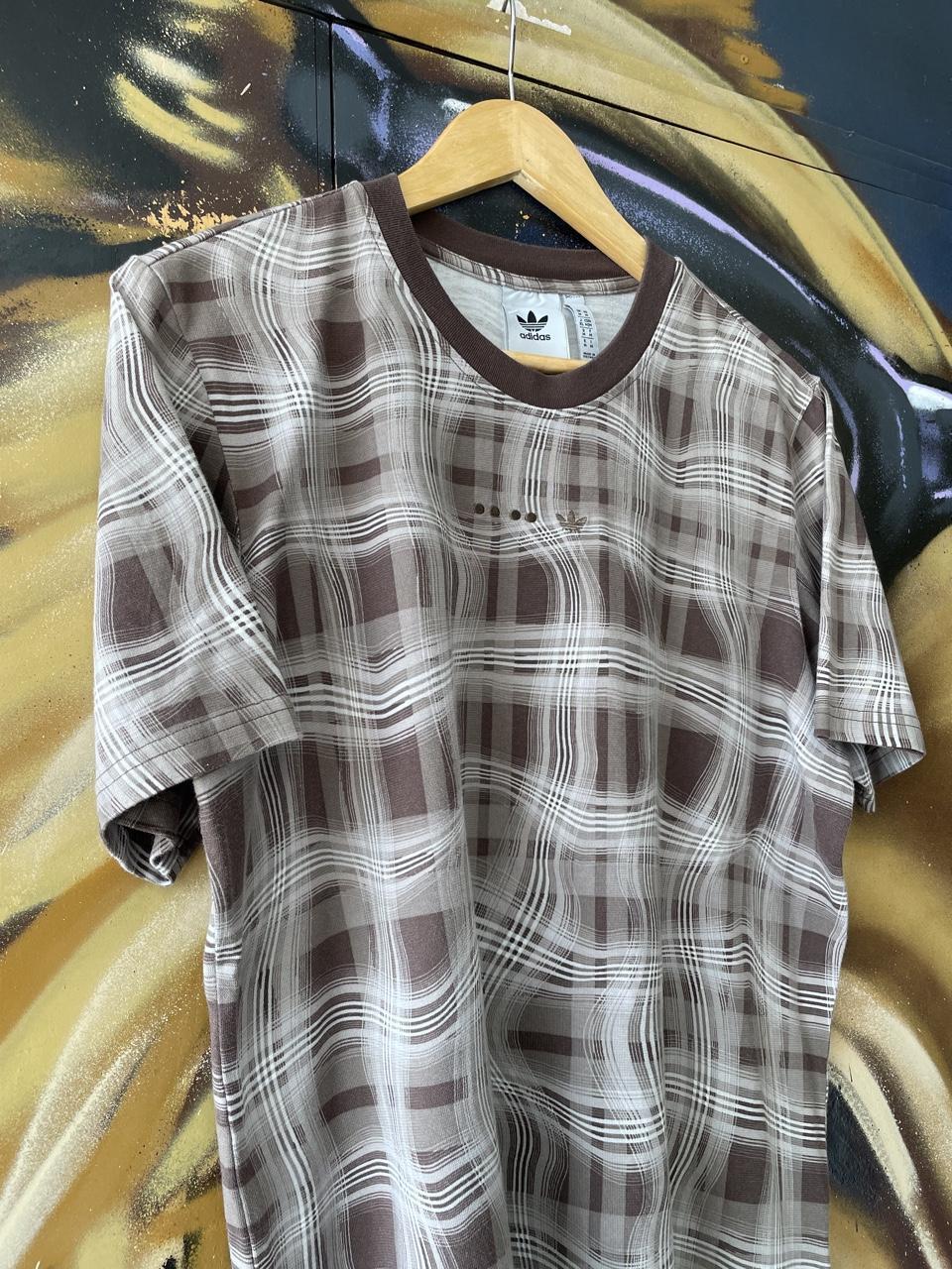 Adidas Reveal AOP Plaid Check Tee