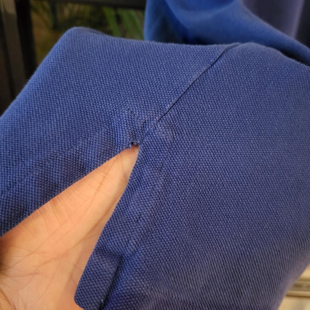 POL057 - Vintage Ralph Lauren Blue Mallets Logo Polo Shirt Short Sleeve collared button up top #Y2K #preppy #chiefkeef