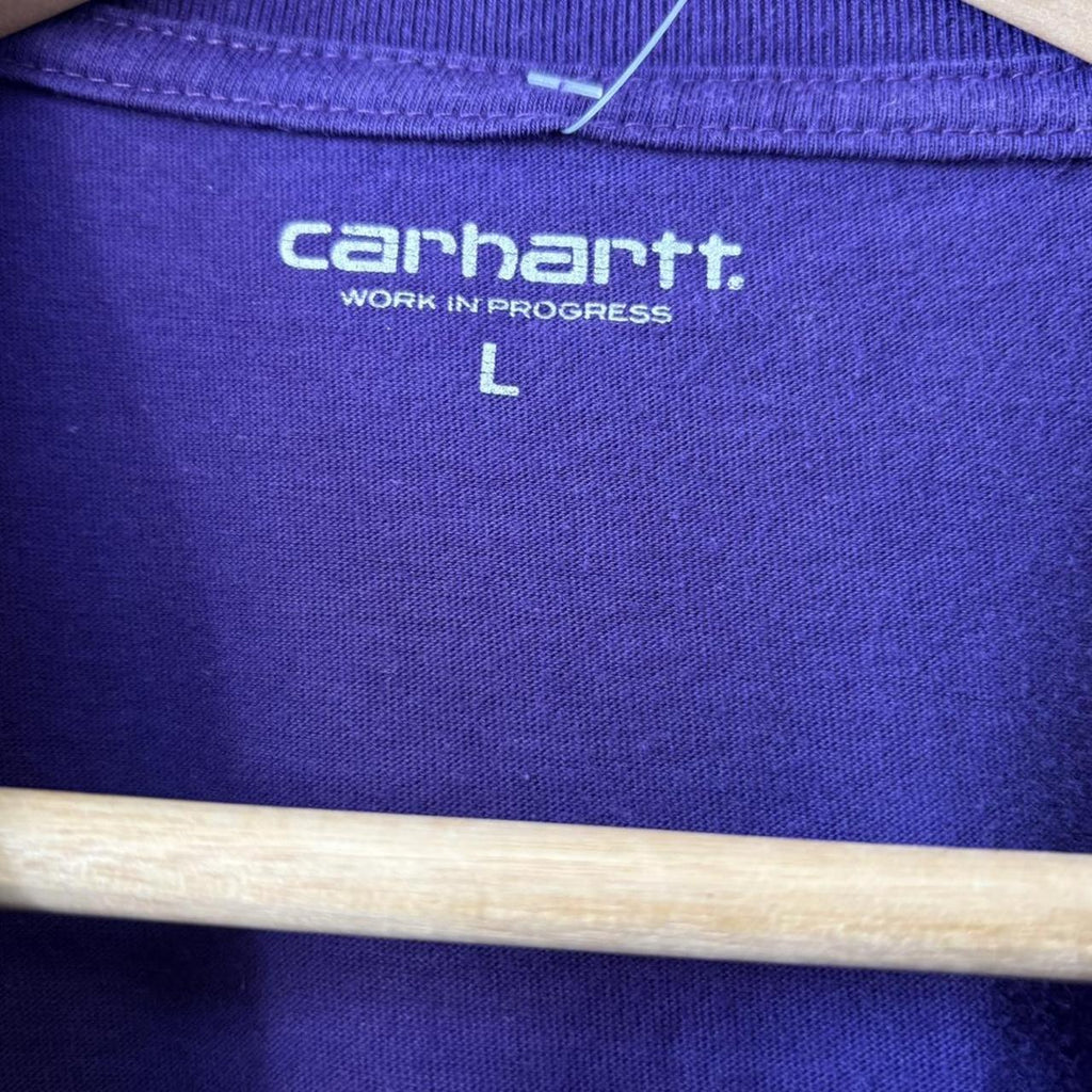 Carhartt WIP Graphic T Shirt Mens Large Purple Tee Paint Art Graphic Print Streetwear Skate Top Y2K