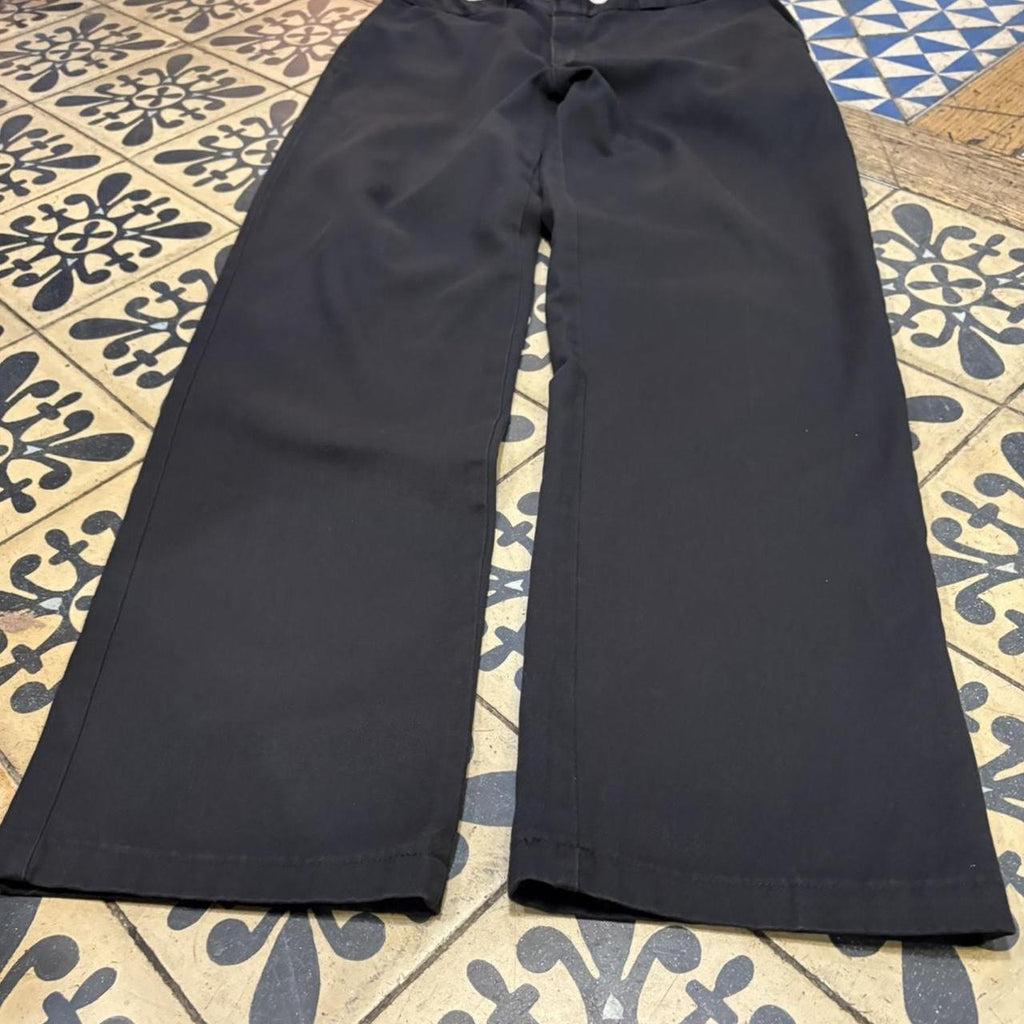 BR1011DD-F - Vintage retro essential Black Dickies Straight Leg Trousers pants casual workwear #skater #utility #workwear #straightleg #dickies