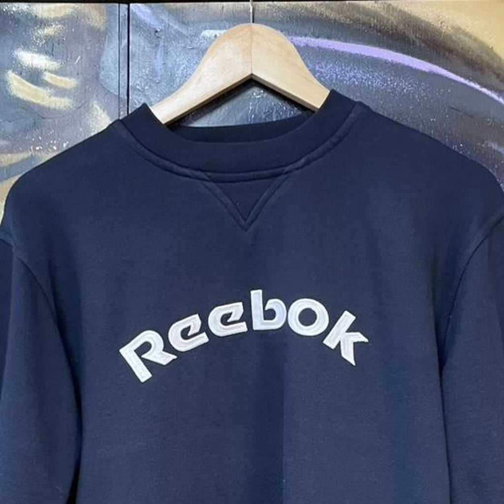 Y2K Reebok Embroidered Spellout Logo Sweatshirt