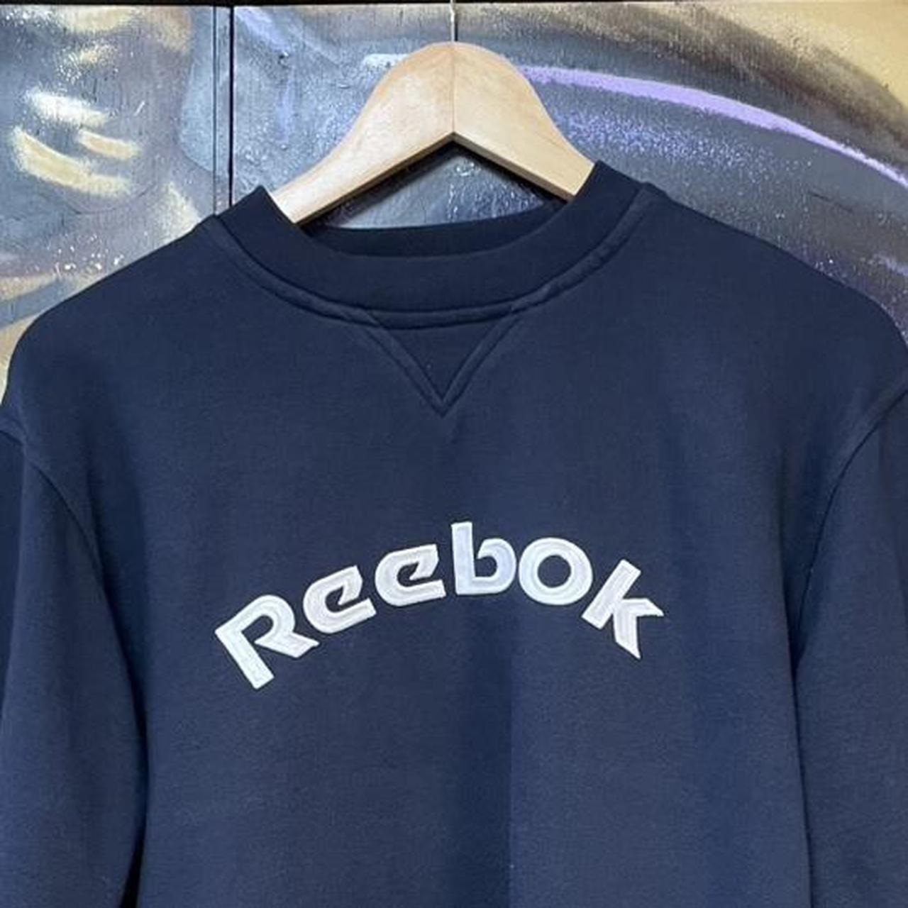 Y2K Reebok Embroidered Spellout Logo Sweatshirt