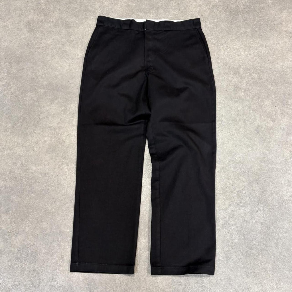 BR1912ZW-U - Vintage retro essential Black Dickies Straight Leg Trousers pants casual workwear #skater #utility #workwear #straightleg #dickies