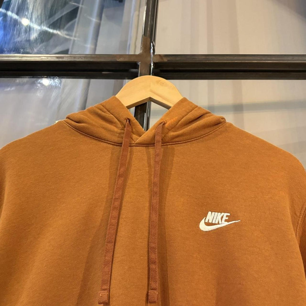MA0202BB-F - Vintage Retro Essential Orange Nike Sweatshirt Hoodie with embroidered swoosh logo #90s #sportswear #essential #nike #y2k