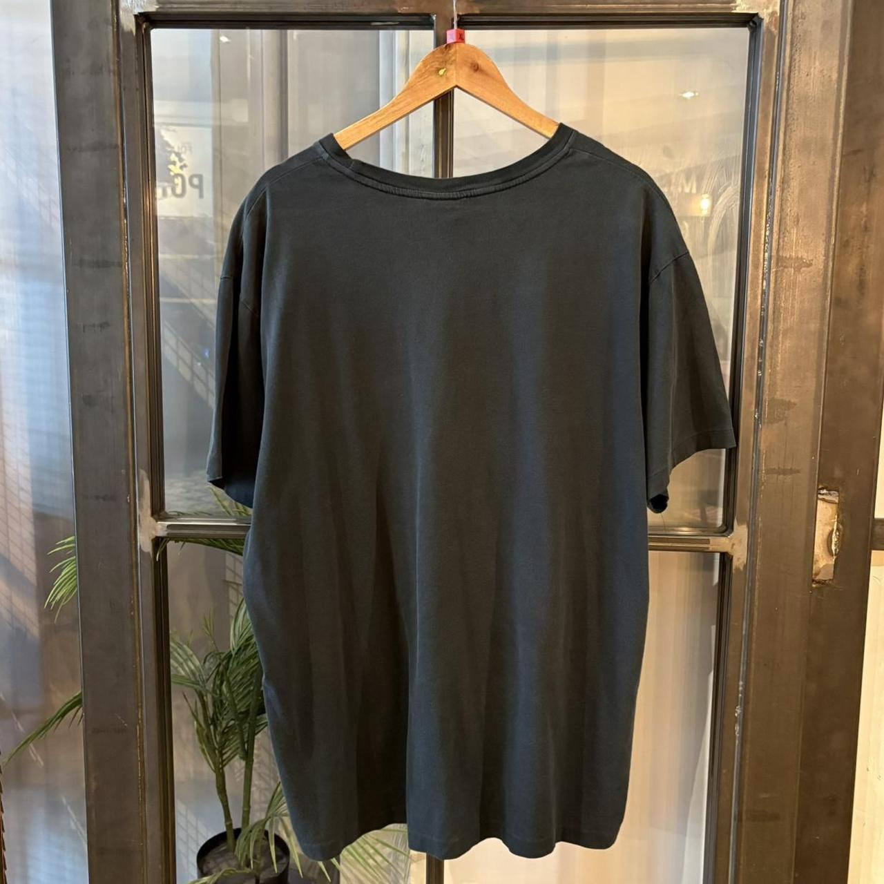 BR2409I-F - Vintage Retro Essential Navy Polo Ralph Lauren Plain Single Stitch Pocket Top Tee T-shirt #90s #preppy #top #poloralphlauren #basic