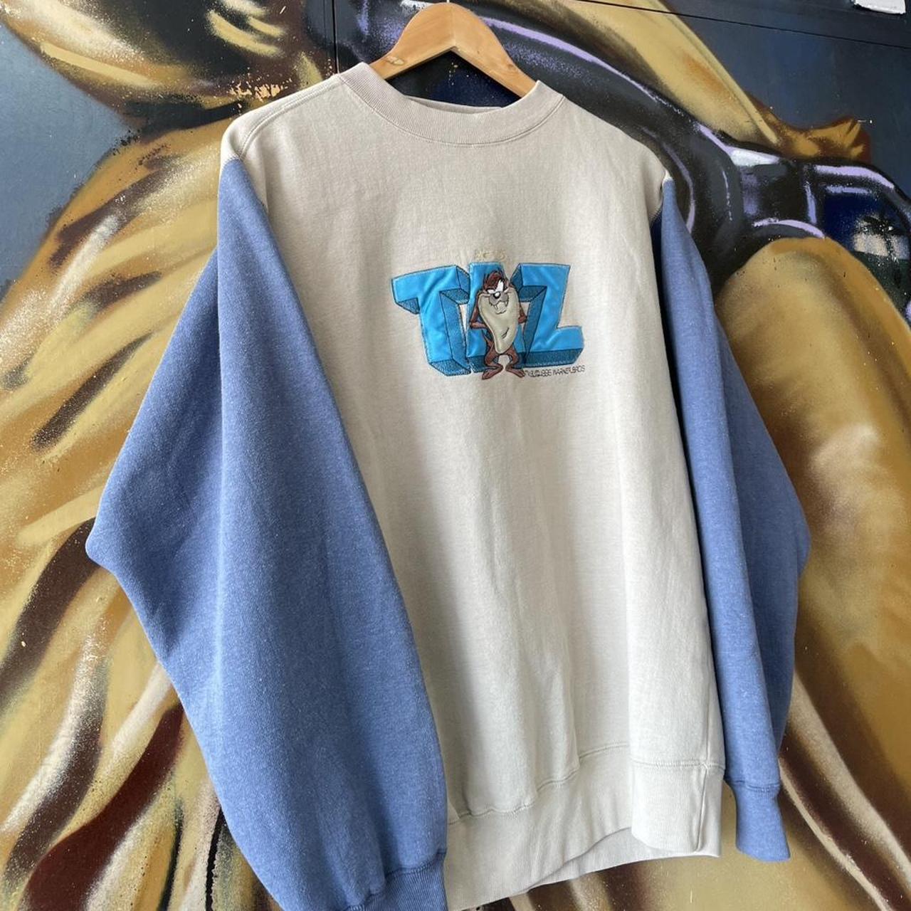 90s Looney Tunes Taz Embroidered Sweatshirt