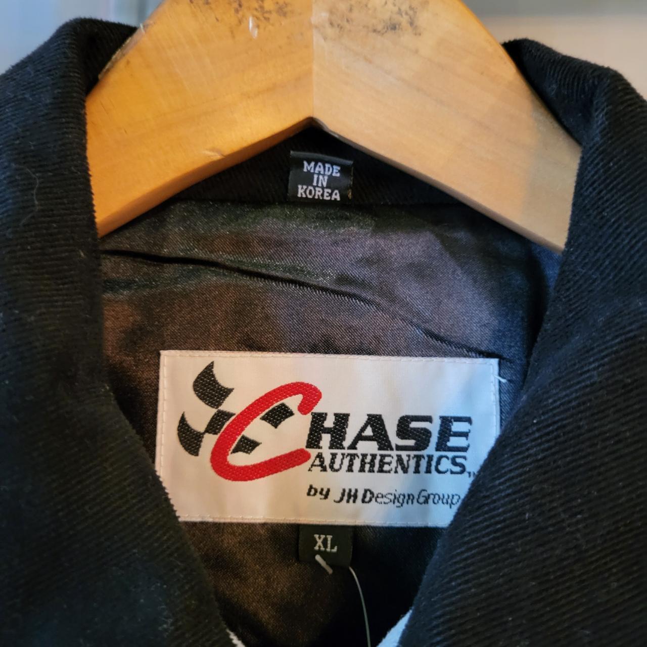 Deadstock Brand New With Tags Vintage Retro Chase Authentics NASCAR Goodwrench Services Hersheys Coca Cola Oreo Sponsorships Full Zip Up blanket padded lined Canvas Racing Workwear Jacket Coat workwear Utility with iconic branded patch logos y2k 90s style