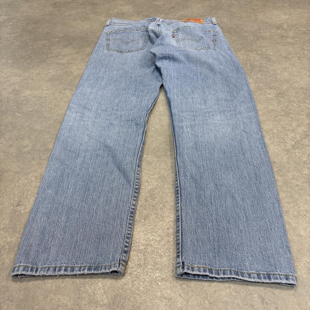 Vintage Levi's 505 Jeans Mens 34x30 Denim Wash Straight Leg Trousers Cowboy Western USA 90s Y2K