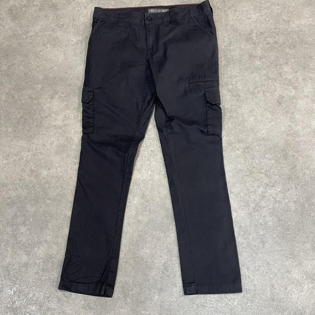 Dickies Black Cargo Skater Trousers Workwear Pants