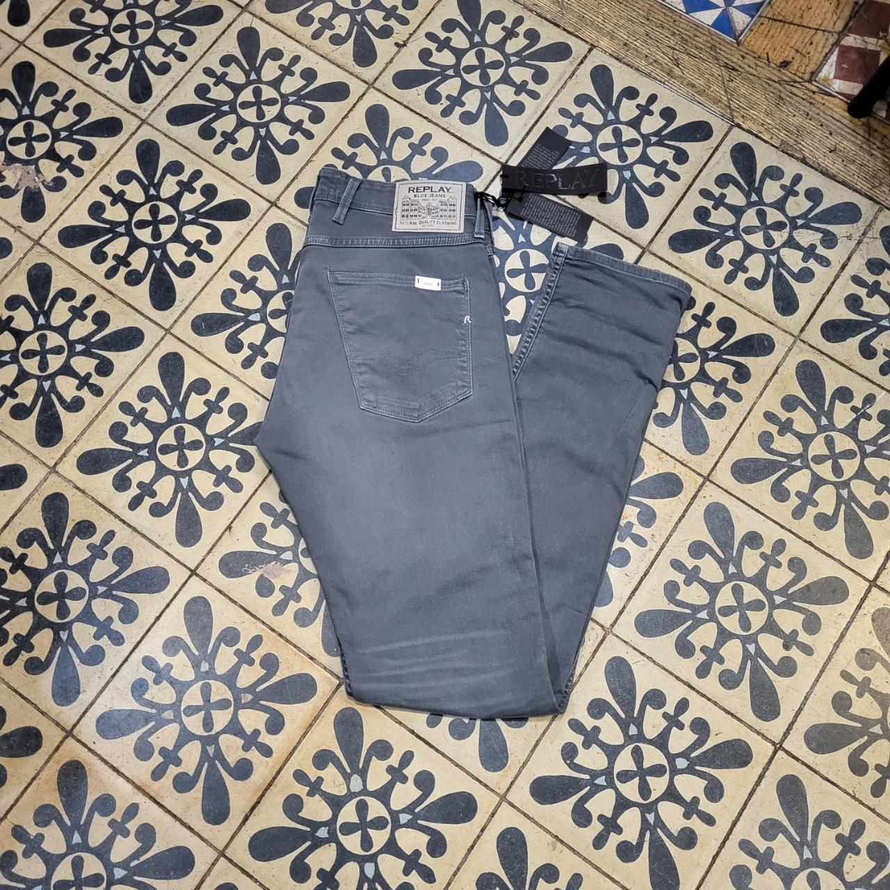 JNS202BR - Brand New with Tags Replay Grey Wash Denim Slim Fit Jeans Trousers pants #denim #denimjeans #replay #y2k #slimfit
