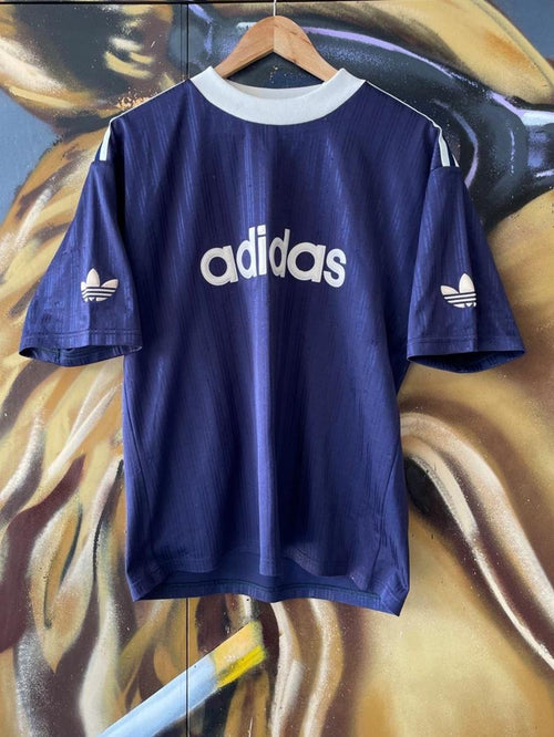 90s Adidas Spellout Trefoil Tee