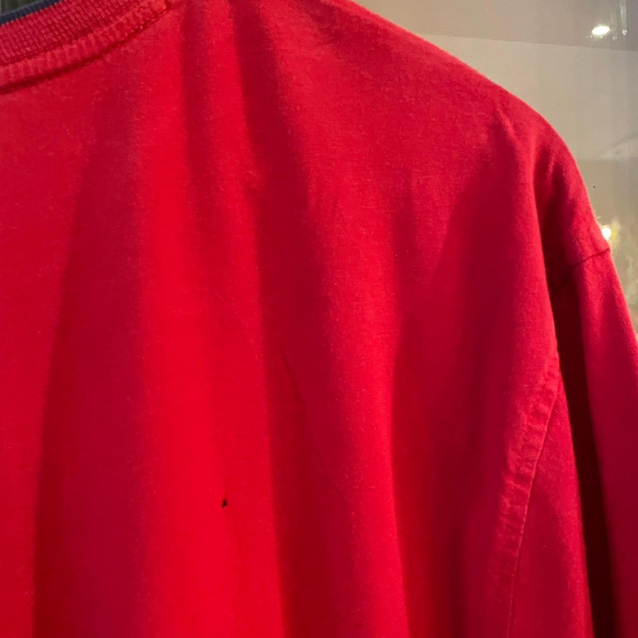 1224G65P - Vintage Retro Essential Red Tommy Hilfiger Print logo Top Tee T-shirt #90s #tommy #top #essential #basic