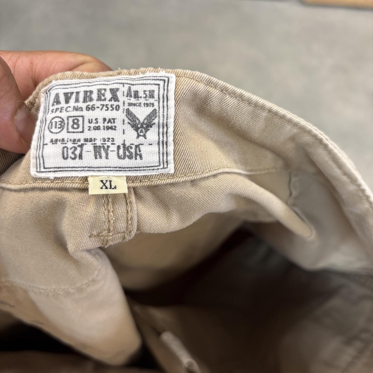 Vintage Avirex Jorts Mens 34” Cargo Multi Pocket Shorts Army Utility Baggy Wide Leg Skate Surf Hip Hop 00s Y2K