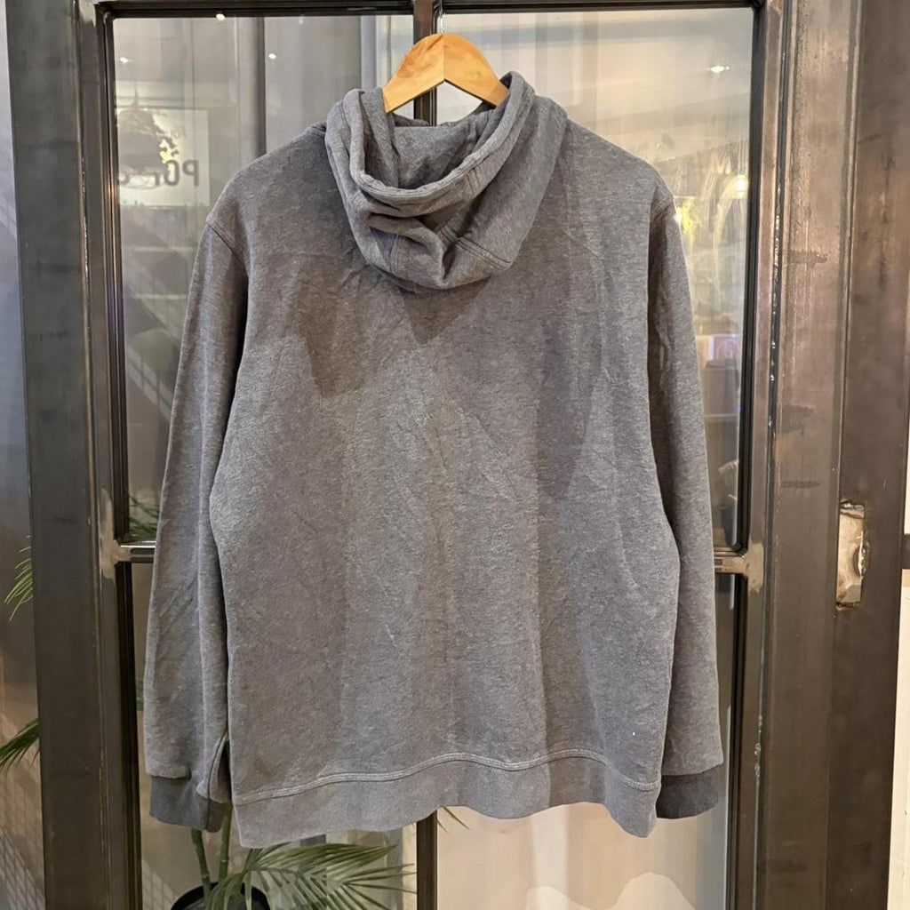 MA2207KD-P - Vintage Retro Essential Grey Nike Full Zip Sweatshirt Hoodie with embroidered swoosh logo #90s #sportswear #essential #nike #y2k