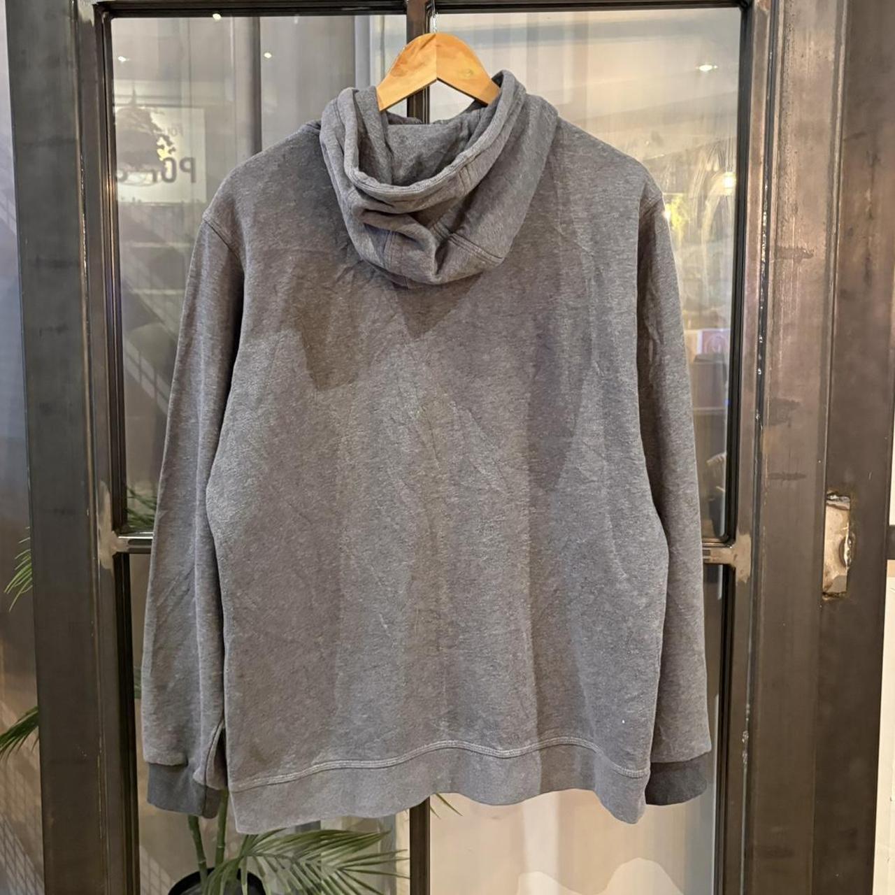 MA2207KD-P - Vintage Retro Essential Grey Nike Full Zip Sweatshirt Hoodie with embroidered swoosh logo #90s #sportswear #essential #nike #y2k