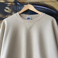 Vintage Russell Athletic Sweatshirt Mens XL Beige Blank Essential Skate Jumper Top USA 90s Y2K 2000s