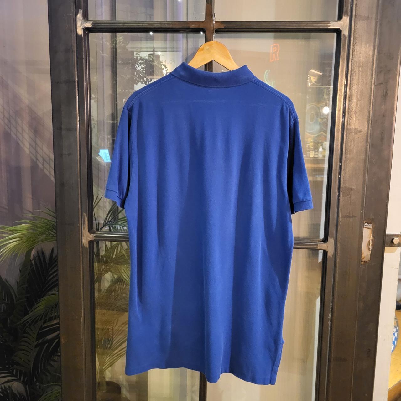 POL207 - Vintage Ralph Lauren Blue Polo Shirt Short Sleeve collared button up top #Y2K #preppy #chiefkeef #golf #oldmoney