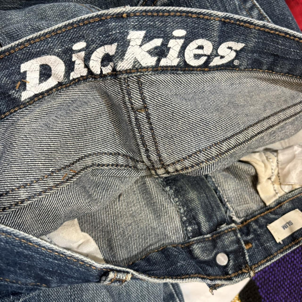TRW431F - Vintage retro essential Dickies Blue Wash Slim Fit Denim Jeans Trousers pants #denim #skater #dickies #y2k #workwear