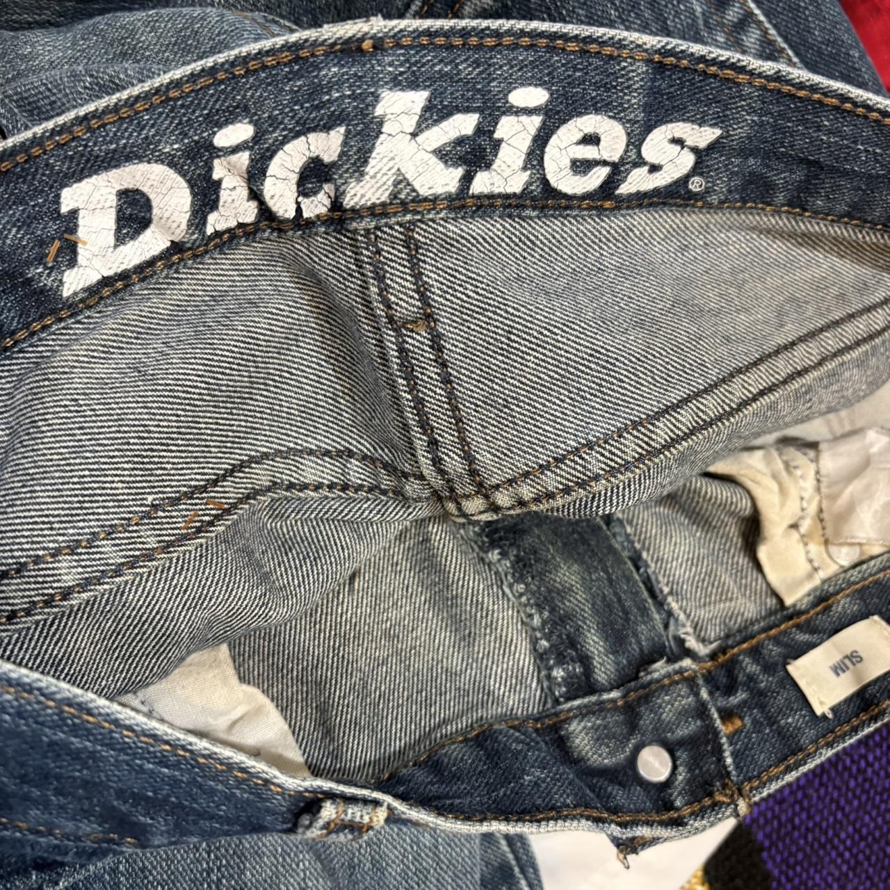 TRW431F - Vintage retro essential Dickies Blue Wash Slim Fit Denim Jeans Trousers pants #denim #skater #dickies #y2k #workwear