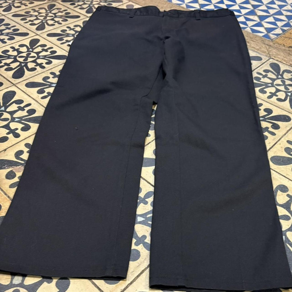 BR1011DW-P - Vintage retro essential Black Dickies Straight Leg Trousers pants casual workwear with elasticated waistband #skater #utility #workwear #straightleg #dickies