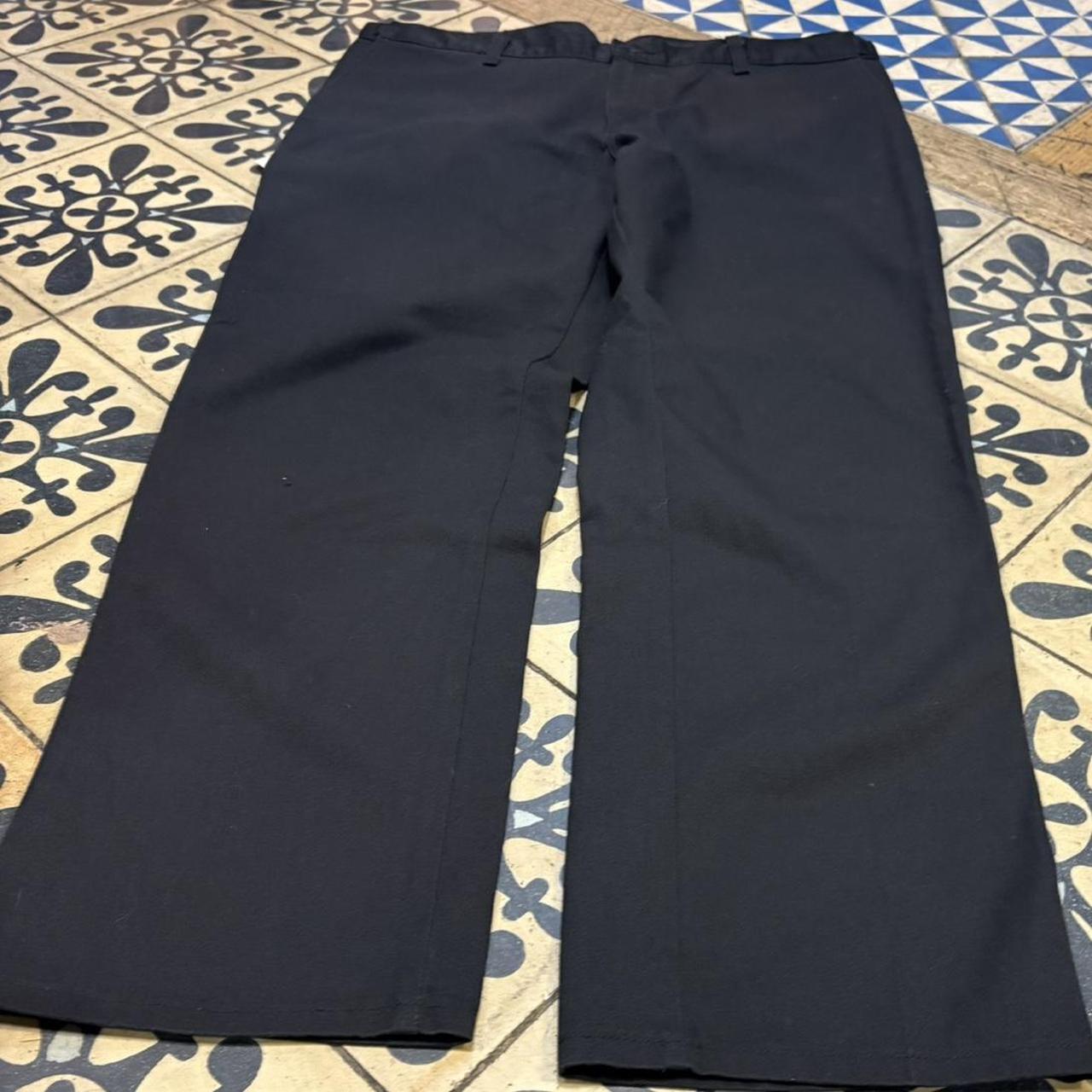 BR1011DW-P - Vintage retro essential Black Dickies Straight Leg Trousers pants casual workwear with elasticated waistband #skater #utility #workwear #straightleg #dickies