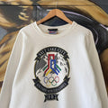 CP1302BE-U - Vintage Retro Essential Salt Lake 2002 Winter Olympics Crewneck Jumper Sweatshirt with front large print logo  #sportswear #olympics #y2k #saltlake