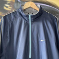 Nike Fleece Lined Quarter Zip Windbreaker Jacket