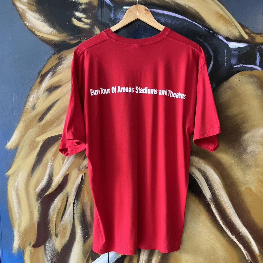 2002 Rolling Stones Licks Tour band music Local Crew  Tee