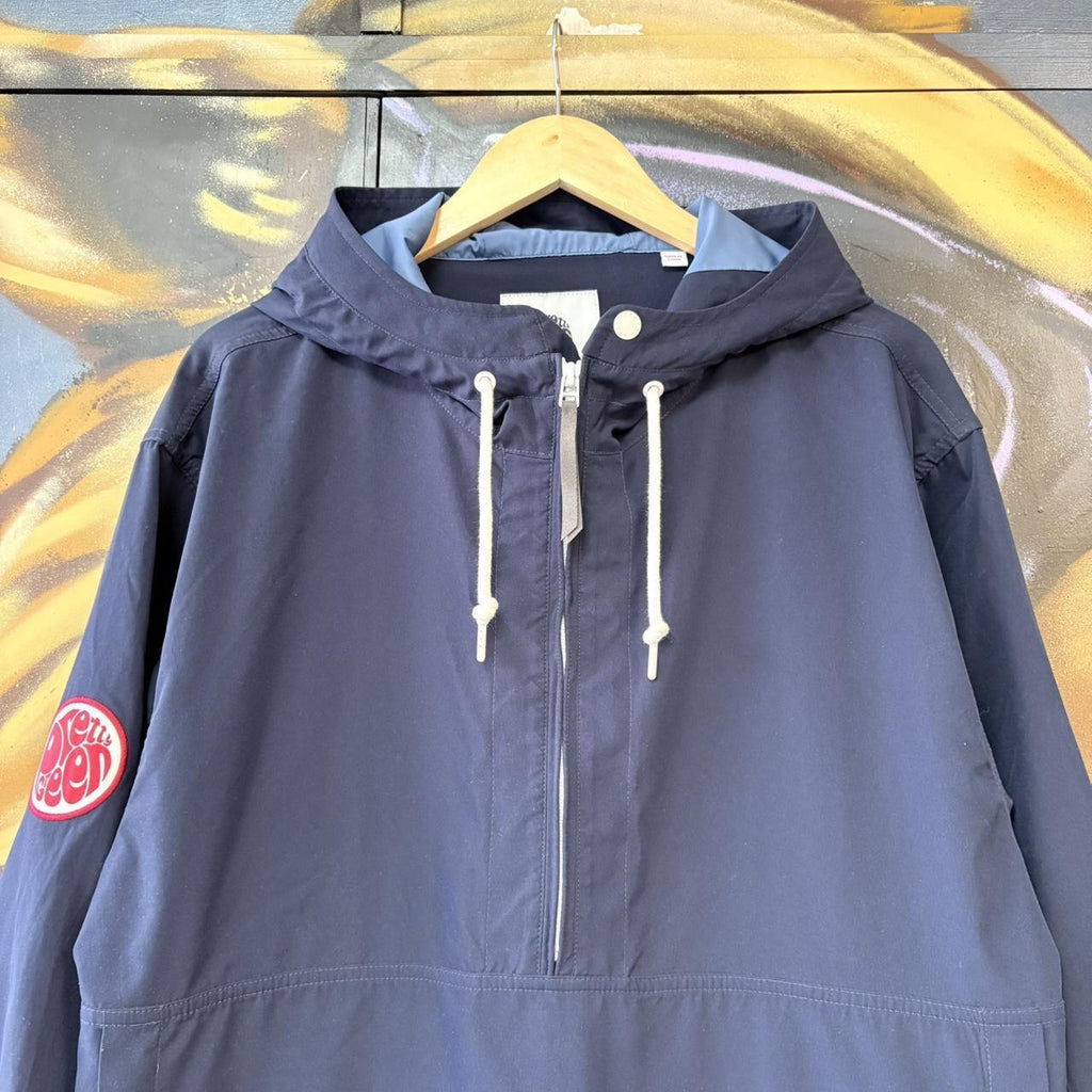 Vintage Pretty Green Tilby Smock Jacket Mens Large Quarter Zip Hooded Casual Liam Gallagher 90s Y2K
