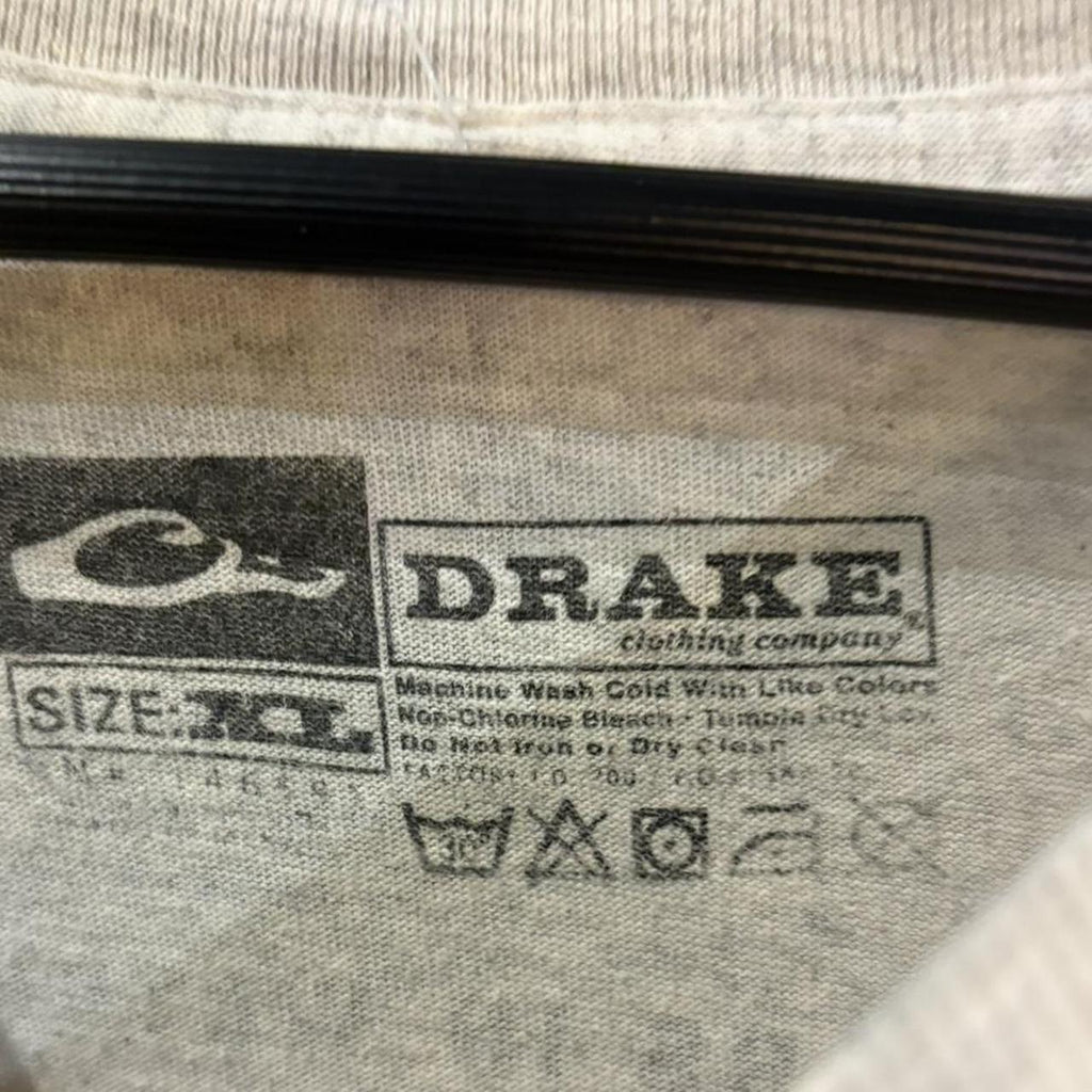 1224G04-F - Vintage Retro Essential Grey Drakes gun bullet hunting Waterfowl System Graphic Print Top Tee T-shirt #90s #graphic #top #essential #drakes