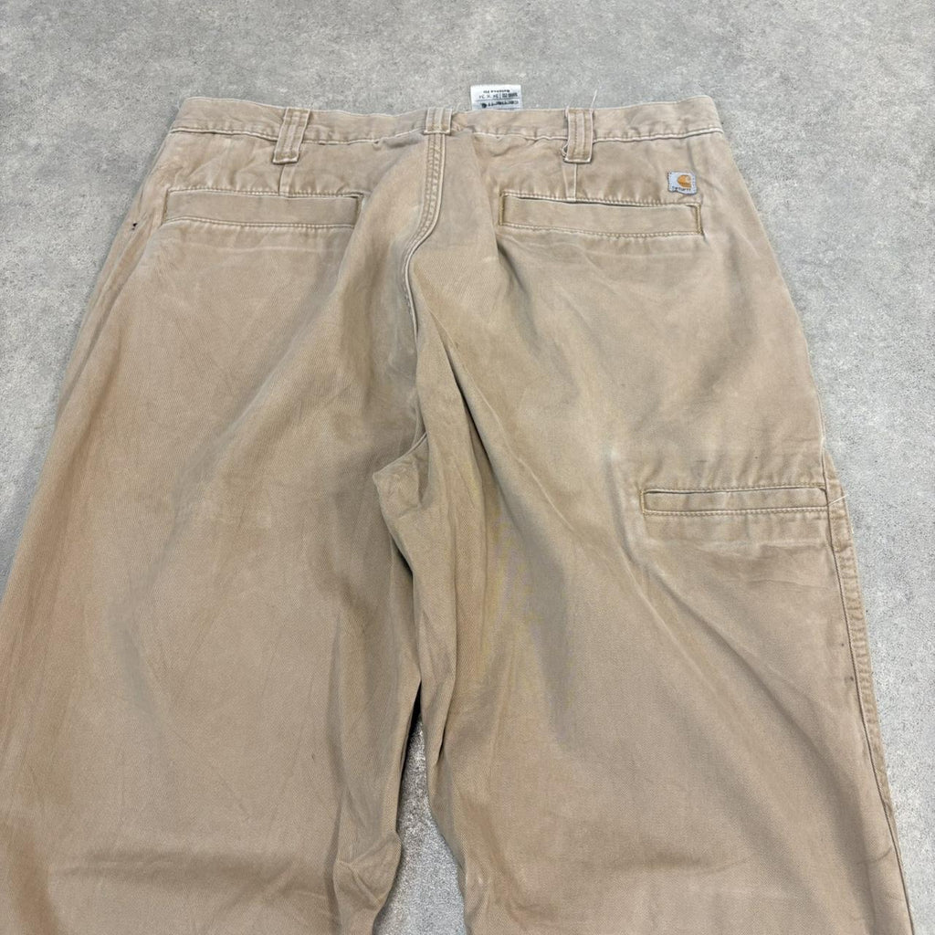 BR2701DL-U - Vintage retro essential Beige Carhartt carpenter Trousers pants casual workwear #skater #utility #workwear #carpenter #carhartt