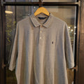 POL071 - Vintage Ralph Lauren Grey Polo Shirt Short Sleeve collared button up top #Y2K #preppy #chiefkeef #golf #oldmoney