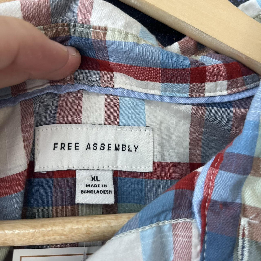 Y2K Checked Short Sleeve Button Up Shirt