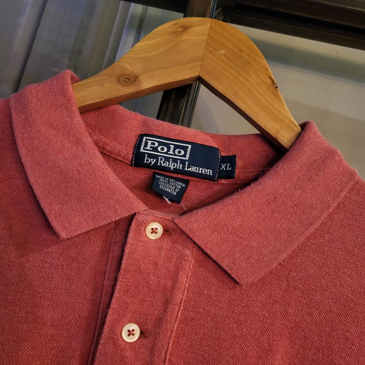 POL253 - Vintage Ralph Lauren Pink Polo Shirt Short Sleeve collared button up top #Y2K #preppy #chiefkeef #golf #oldmoney