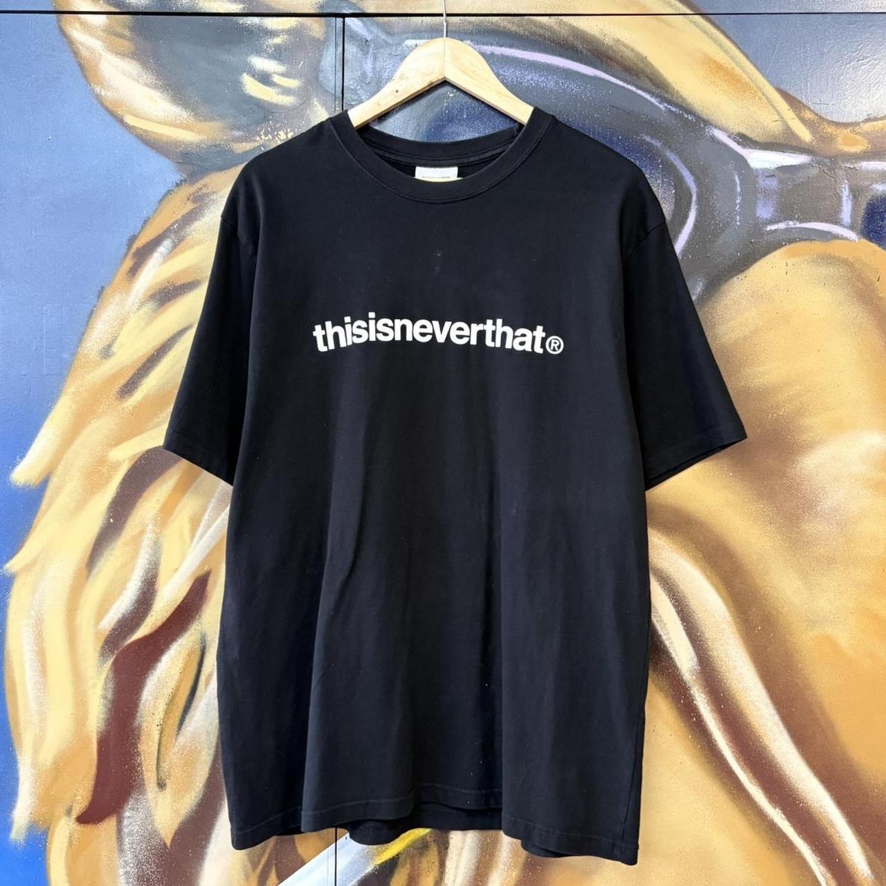 thisisneverthat Logo T-Shirt Mens Large Black Minimal Korean Streetwear Seoul Logo Tee Skate Street Vintage 90s Y2K