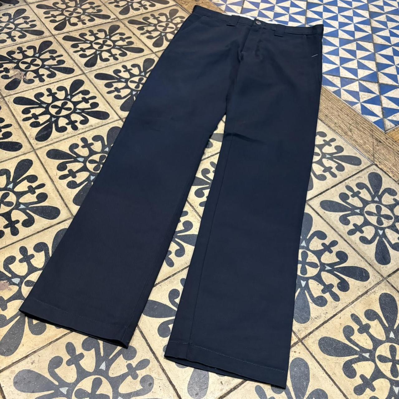 BR2306IF-F - Vintage retro essential  Navy Dickies Skinny Straight Trousers pants casual workwear #skater #utility #workwear #carpenter #dickies