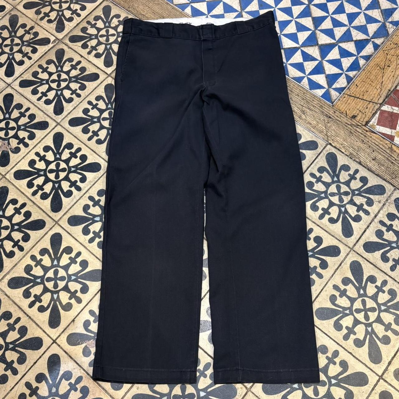 BR1011CV-F - Vintage retro essential Black Dickies Straight Leg Trousers pants casual workwear #skater #utility #workwear #straightleg #dickies