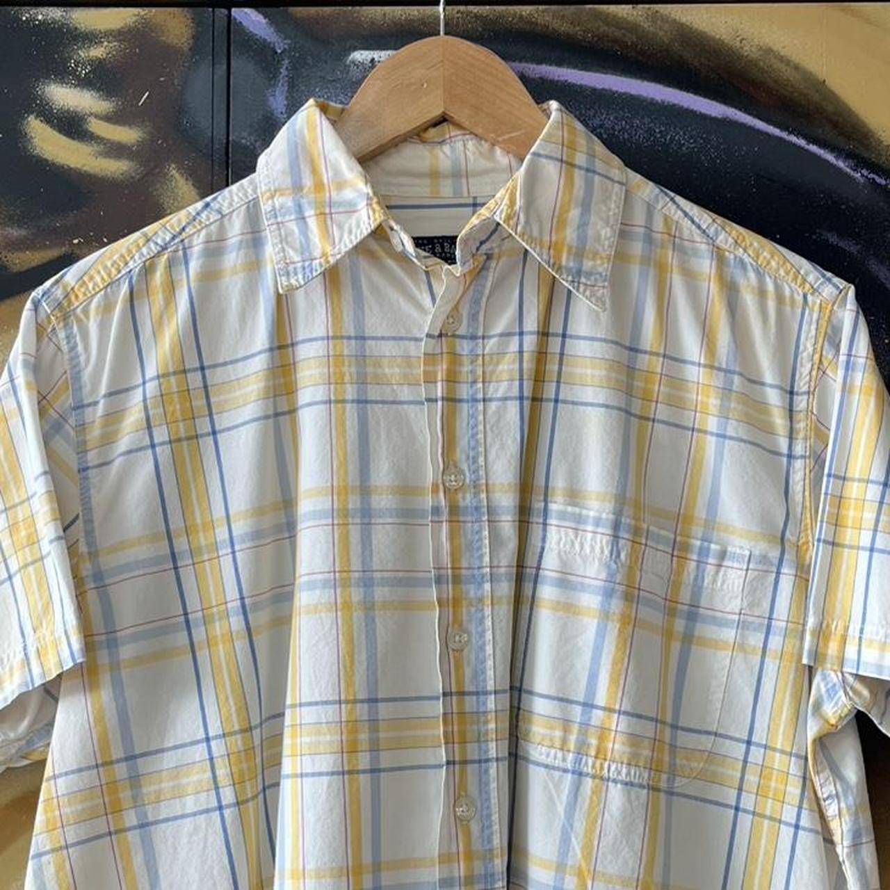 Checkered Short Sleeve Button Up Shirt
