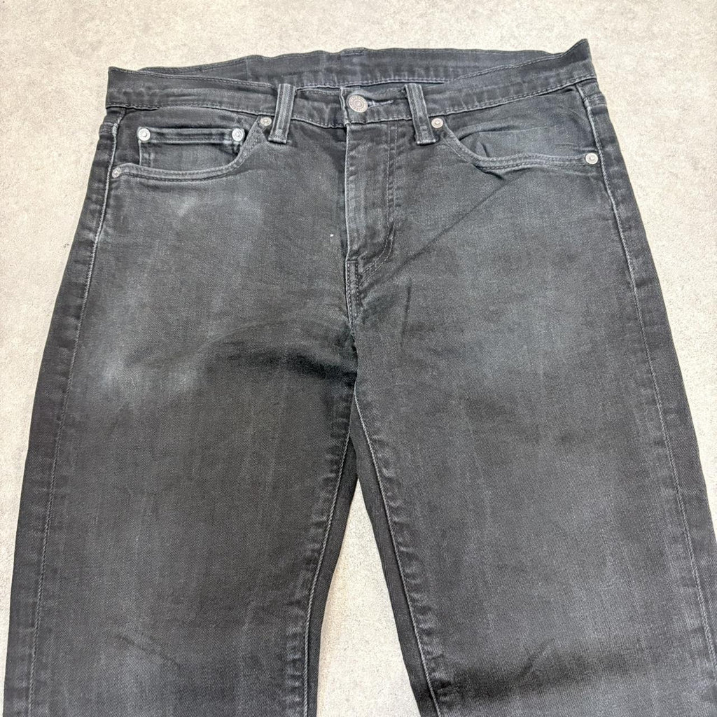 YIC1025D94-U - Vintage retro essential Levi’s 511 Black Wash Denim Skinny Straight Jeans Trousers pants #denim #levis #levis511 #skater #jeans