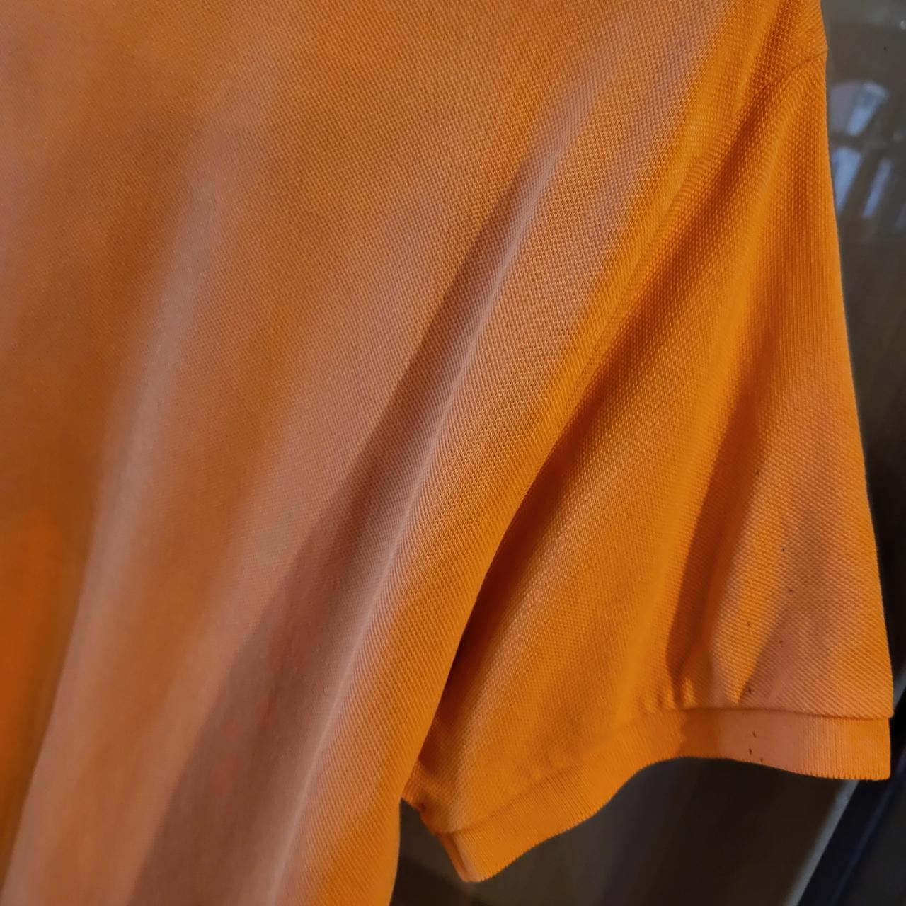 POL051 - Vintage Ralph Lauren Orange Polo Shirt Short Sleeve collared button up top #Y2K #preppy #chiefkeef
