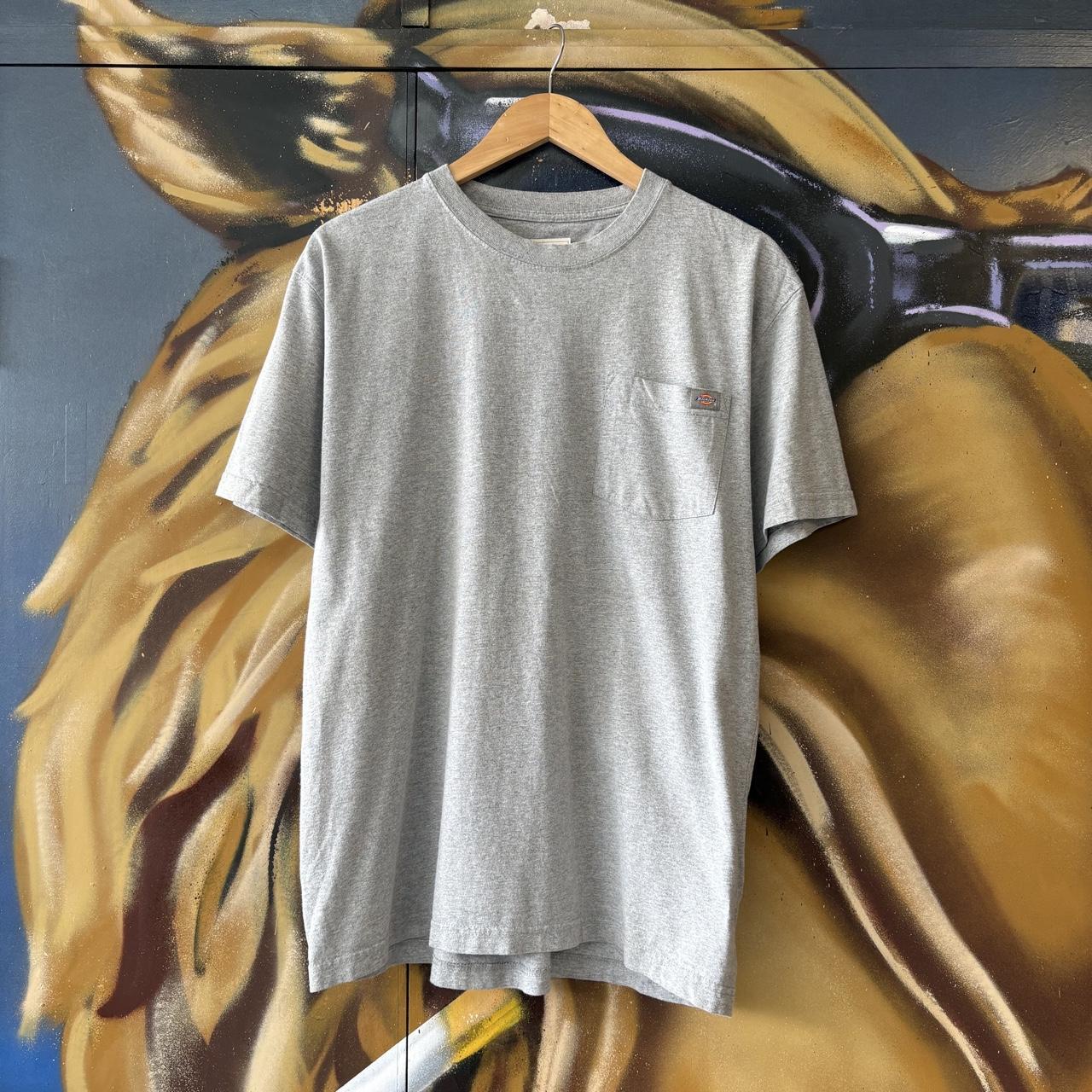 Vintage Dickies T shirt Mens Medium Grey Prterdale Relaxed Fit Workwear Durable Skate Tee Top 90s Y2K 00s